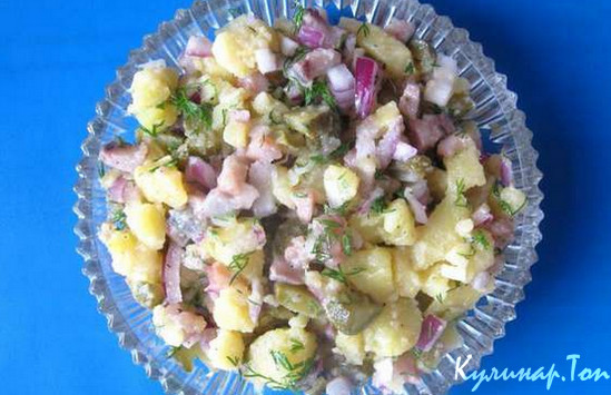 Салат из сельди с уксусом Салат из сельди с уксусом