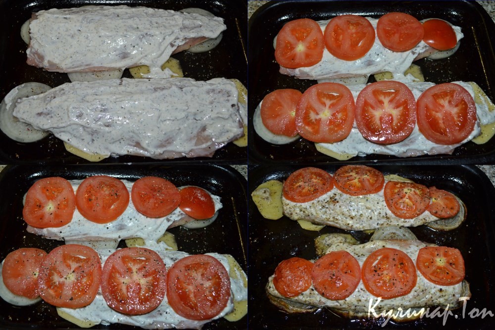 Скумбрия в сметанном соусе