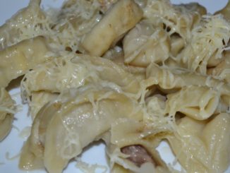 Жареные пельмени с сыром
