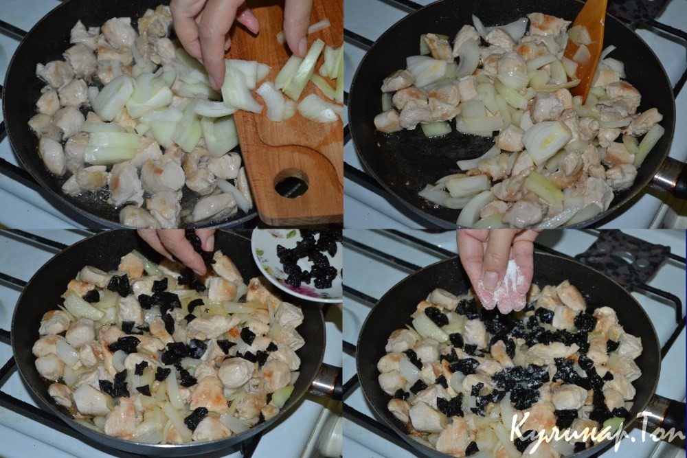 Куриное филе с черносливом
