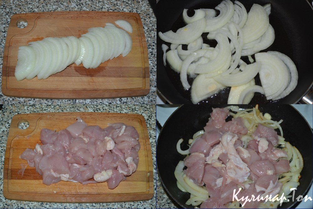 Куриное филе в молочно-чесночном соусе