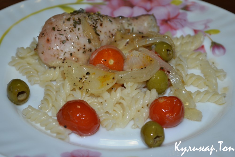 Курица с оливками