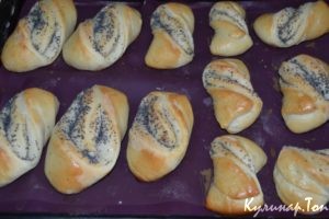 Булочки "Бантики с маком"