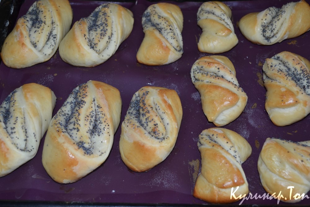 Булочки "Бантики с маком"
