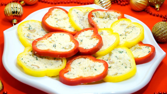 Закуска из перцев с сыром Закуска из перцев с сыром