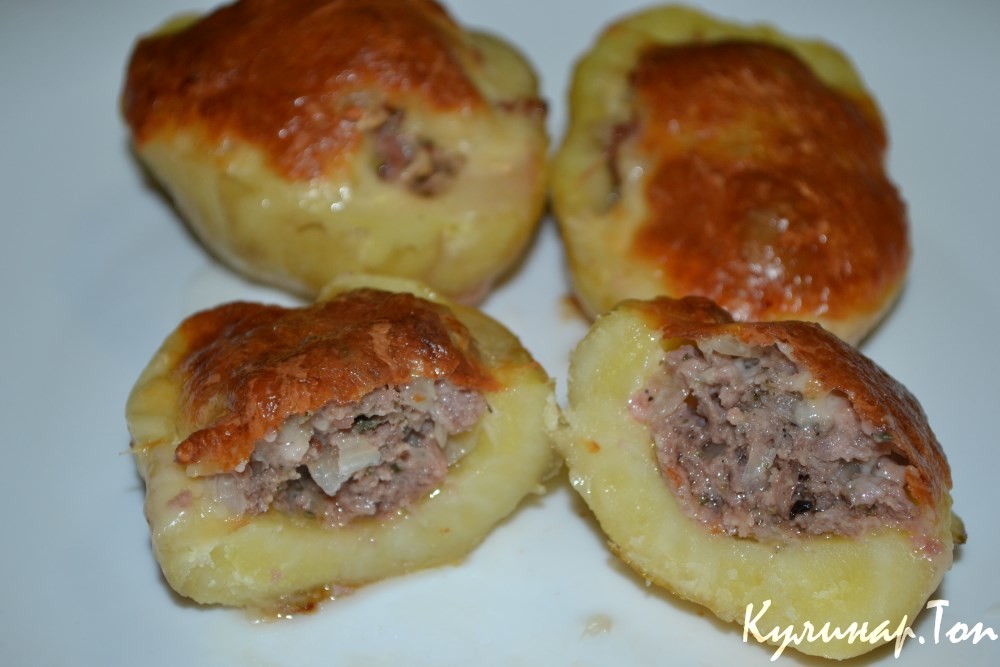 Картофельные лодочки с фаршем
