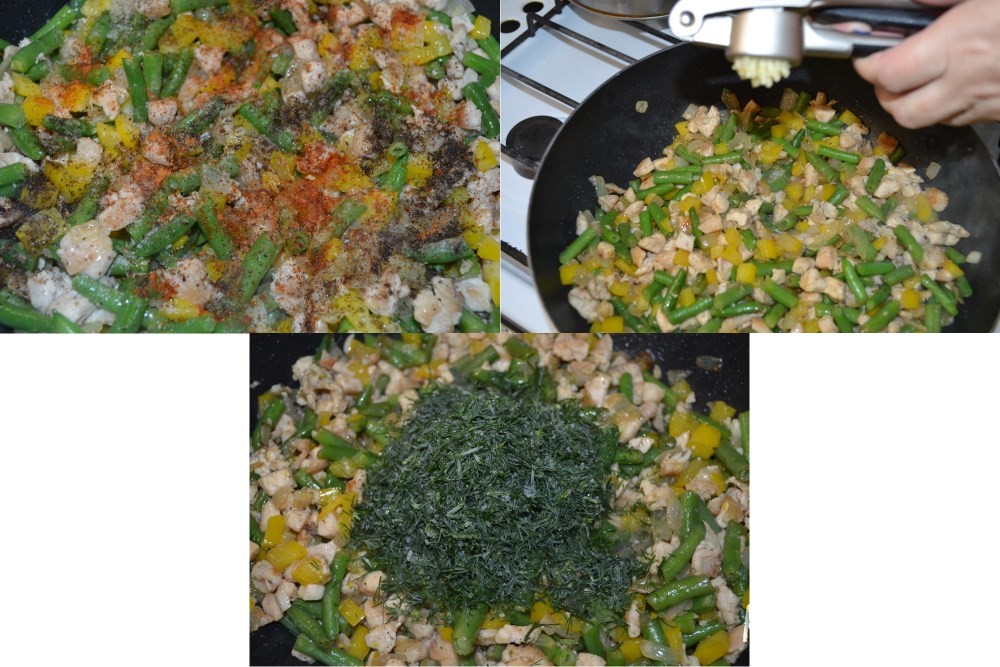 Бурито с курицей и стручковой фасолью