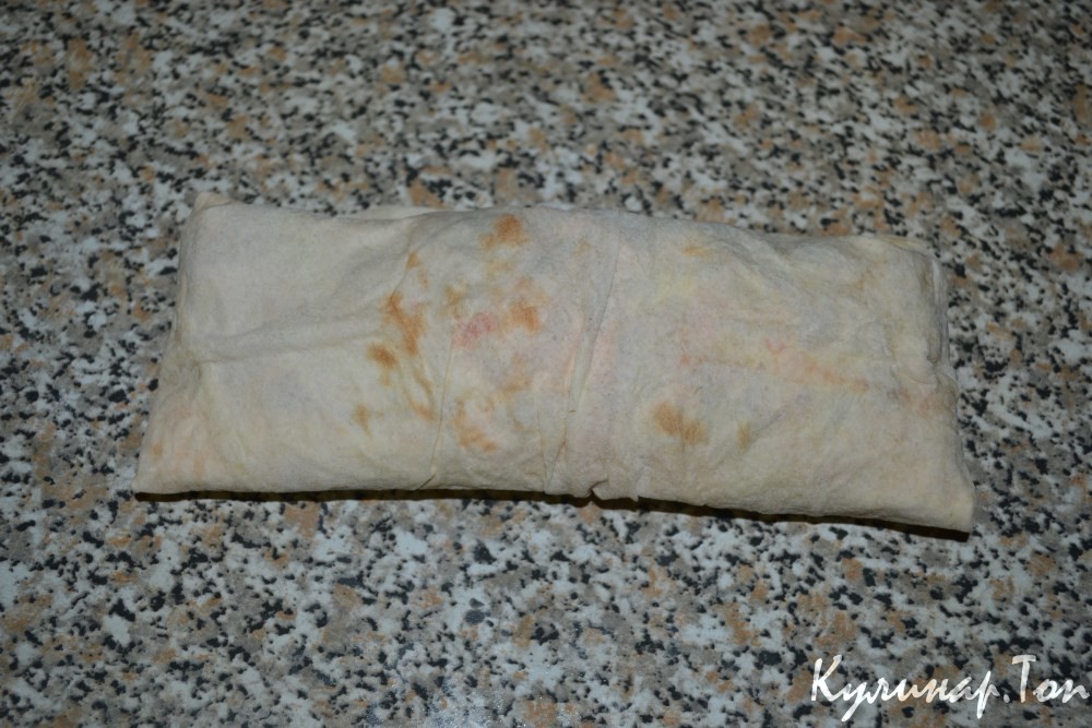 Бурито с курицей и стручковой фасолью