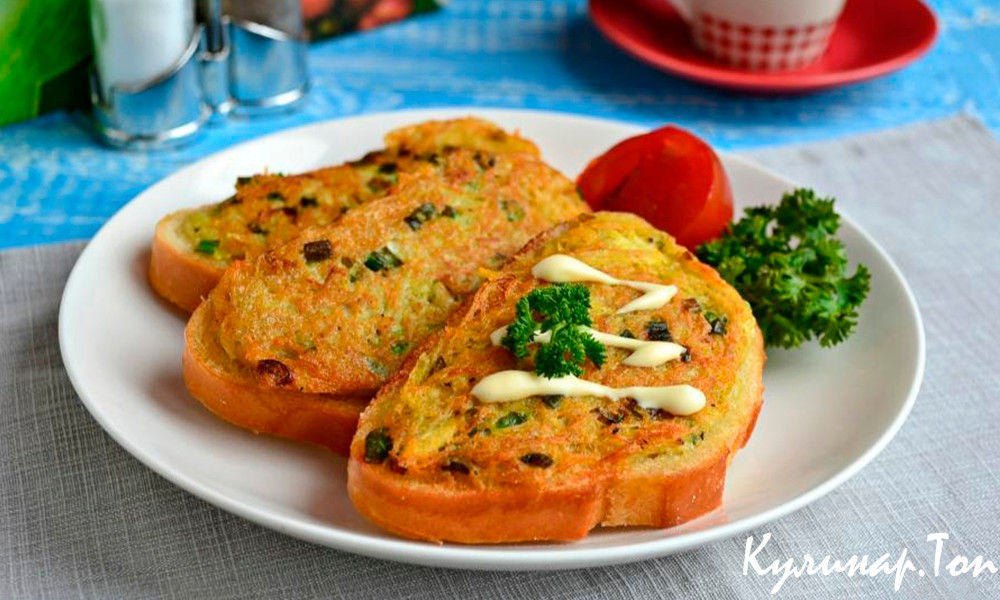 Гренки с картошкой