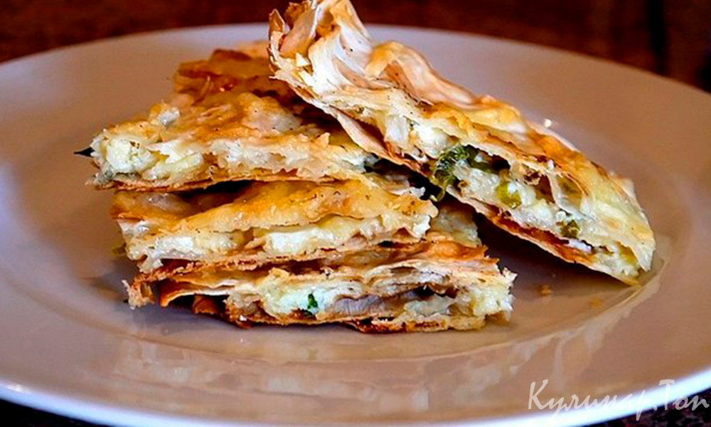 Рваный пирог из лаваша