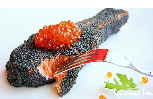 Рыбные стейки в маковой панировке