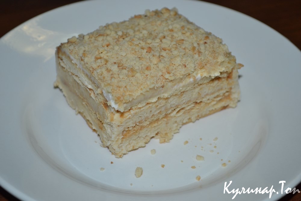 Сметанный торт из печенья