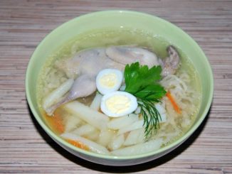 Суп-лапша из перепелов