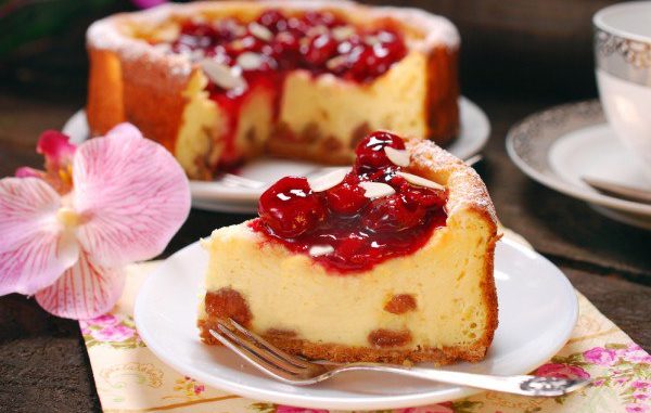 Творожный чизкейк с манкой Творожный чизкейк с манкой