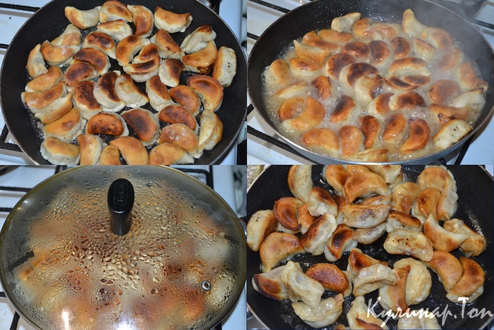 Пельмени жареные