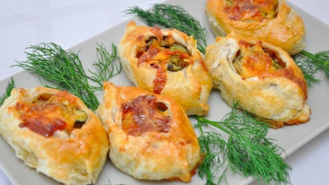 Лодочки с творогом и овощами Лодочки с творогом и овощами