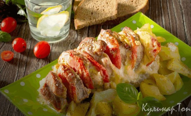 Мясо-гармошка в духовке
