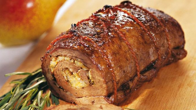 Рулет из баранины и мяса курицы Рулет из баранины и мяса курицы