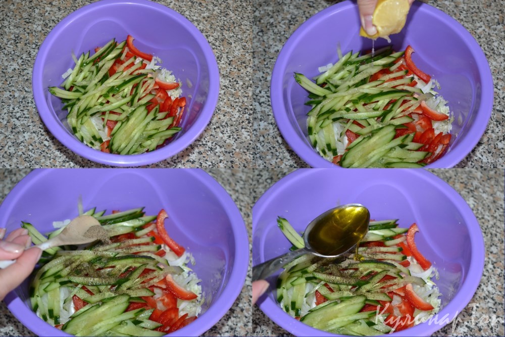 Витаминный салат с пекинской капустой