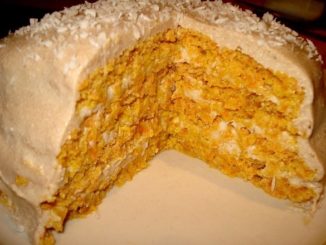 Йогуртовый торт с морковью и курагой