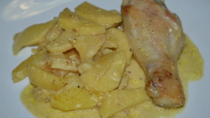 Курица с картофелем в сметане-06 Курица с картофелем в сметане