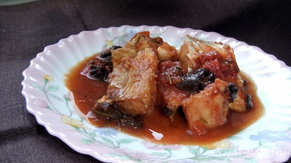 Морской язык с черносливом Морской язык с черносливом