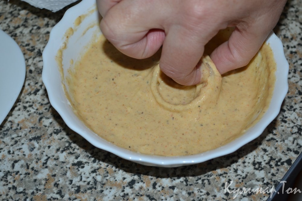 Луковые кольца в кляре