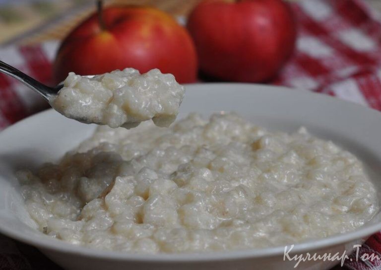 Перловая каша с молоком
