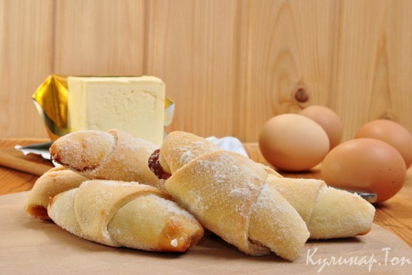 Рогалики из творожного теста