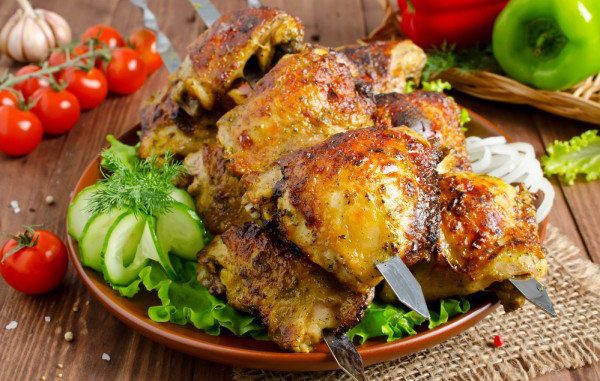 Шашлык из куриных бедрышек Шашлык из куриных бедрышек