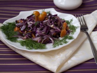 Салат из капусты с грибами