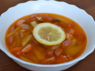 Солянка с беконом