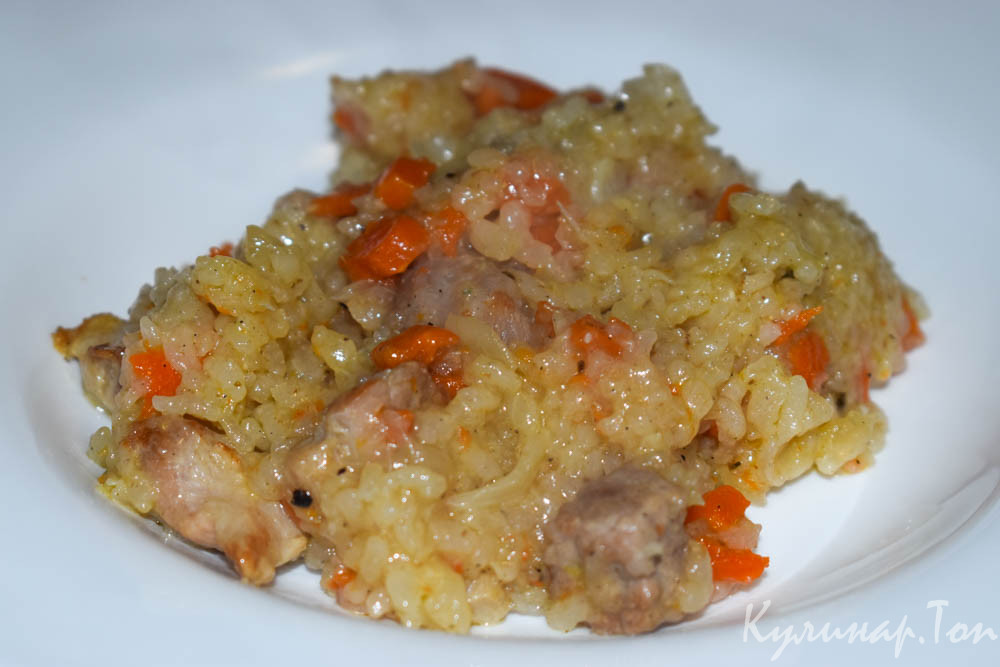 Свинина с рисом в горшочке
