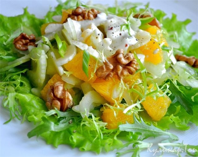 салат курочка с апельсинами
