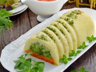 Картофельно-морковная запеканка с брокколи