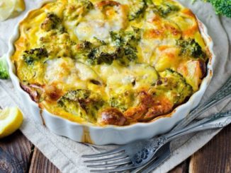 Лапшевник с сухарной корочкой