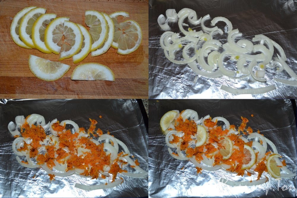 Лещ, запеченный в духовке с лимоном и горчицей