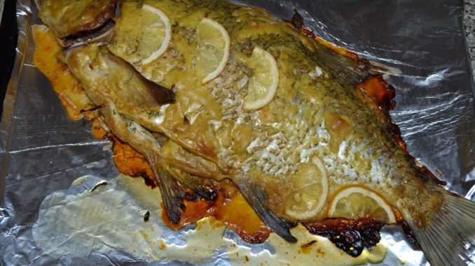 Лещ, запеченный в духовке с лимоном и горчицей-07 Лещ, запеченный в духовке с лимоном и горчицей