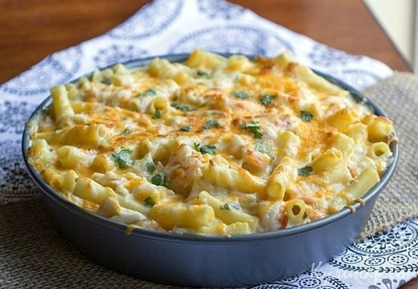 Макароны, запеченные с сыром