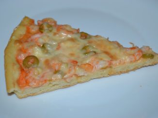 Пицца с креветками