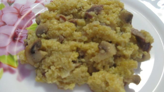 Пшенная каша с грибами-05 Пшенная каша с курицей и грибами