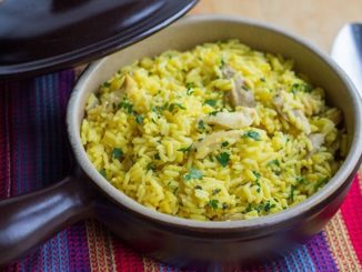 Рис с шафраном и курицей