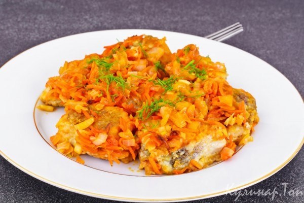 Рыба с овощами по-гречески