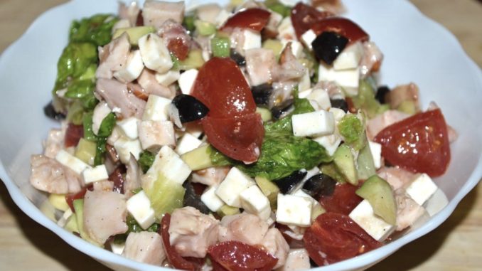 Салат с копченой курицей и авокадо-04 Салат с копченой курицей и авокадо