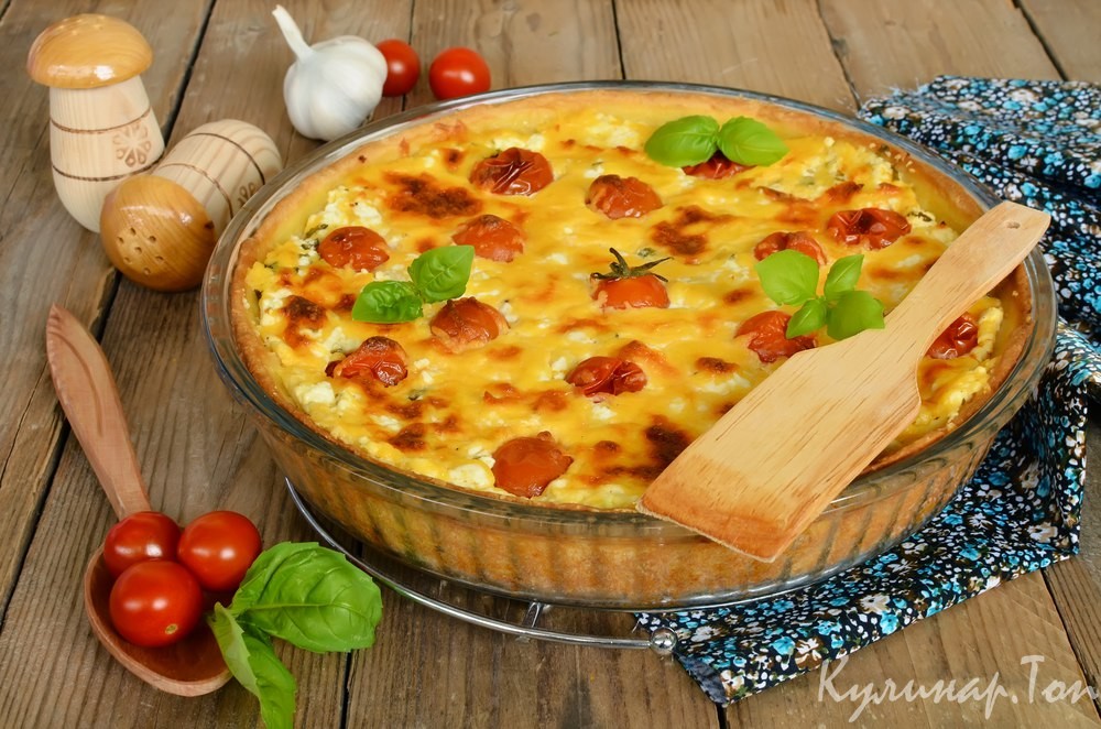 Сырный пирог из спагетти