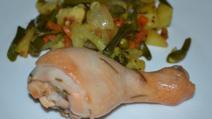 Курица с острым соусом и розмарином в пароварке-03 Курица с острым соусом и розмарином