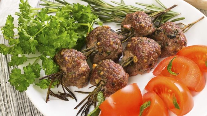 Мясные шарики на гриле Мясные шарики на гриле