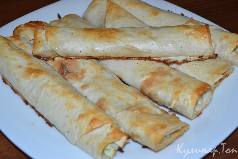 Рулетики из лаваша с капустой