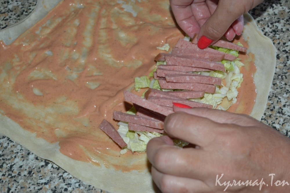 Шаурма с колбасой