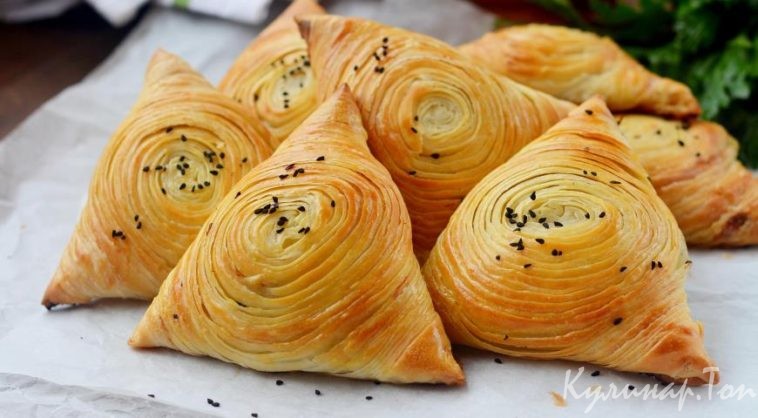 Самса с картошкой и мясом